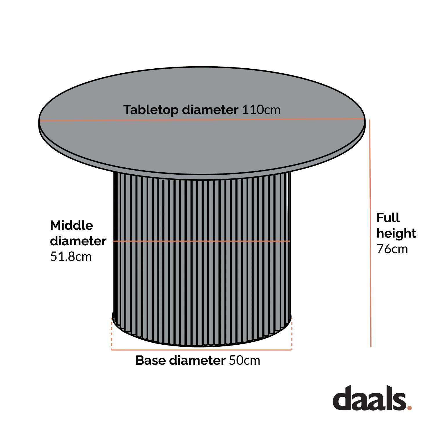 Maru Ceramic Top Black Pedestal Round Dining Table 6 Maru Ceramic Top Black Pedestal Round Dining Table - Image 4