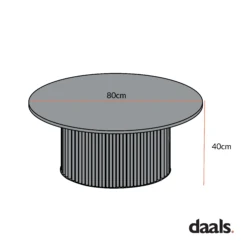 Maru Round Oak Pedestal Coffee Table, Sage Green -Daals Shop Dimensional Drawings MAY 2023 BSD 138 b1633b78 02cb 470d 825a c06c653a35bf