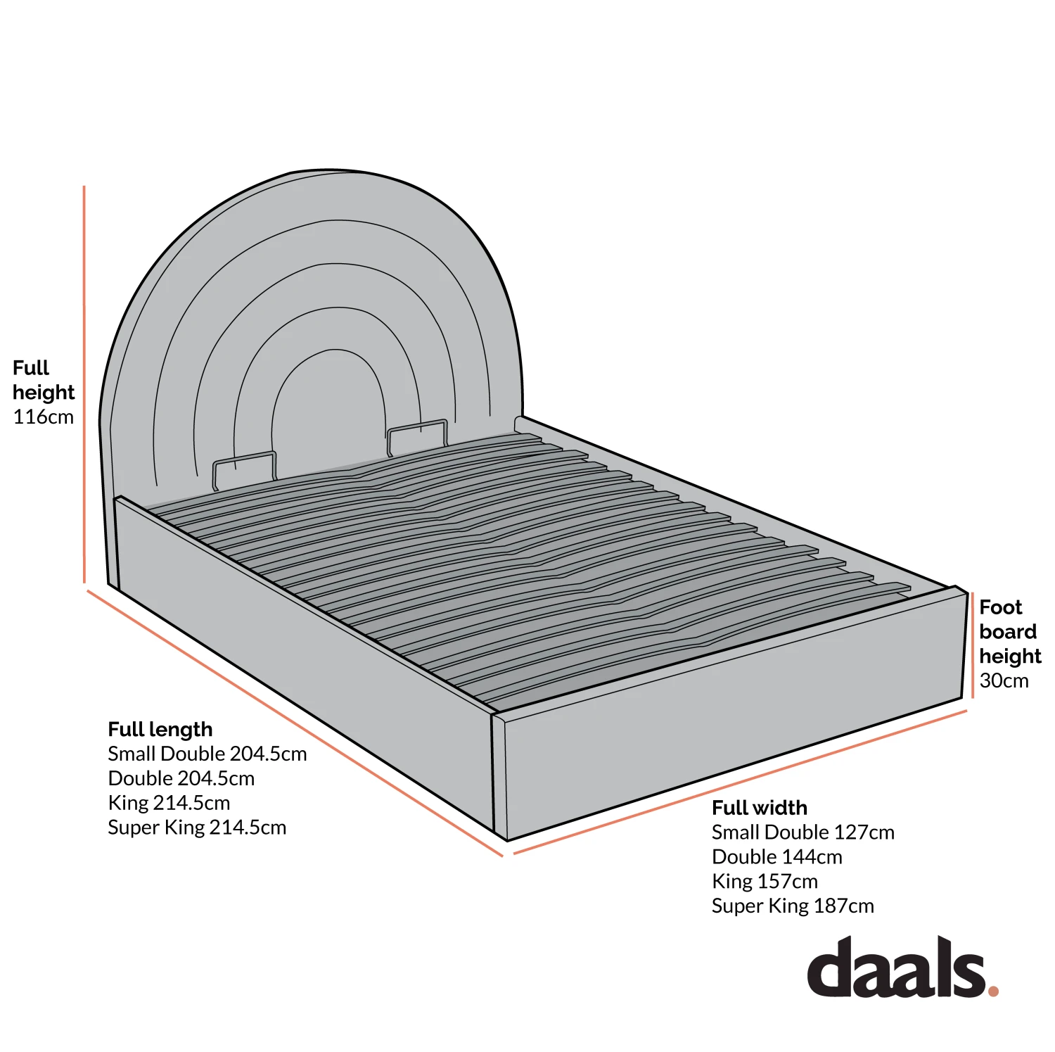 Archer Rust Velvet Ottoman Storage Bed 6 Archer Rust Velvet Ottoman Storage Bed - Image 4