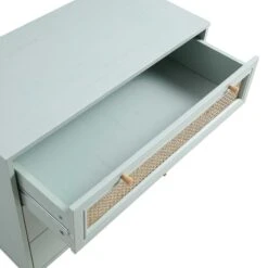 Anya Woven Rattan Chest Of 3 Drawer In Mint Colour 22 Anya Woven Rattan Chest Of 3 Drawer In Mint Colour -Daals Shop FT COD 001 SAGE detail3