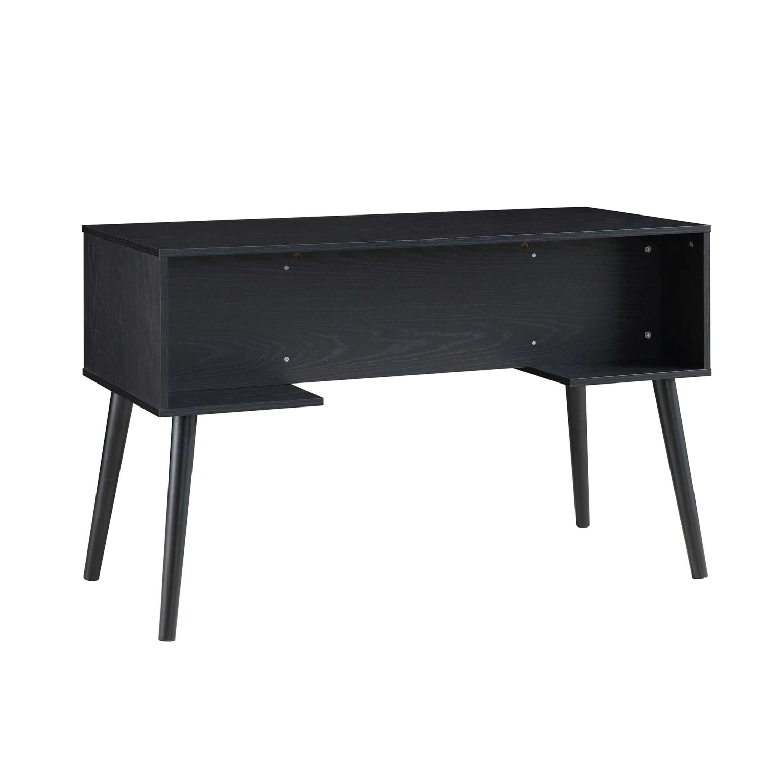 Frances Woven Rattan 2-Door Desk, Black 11 Frances Woven Rattan 2-Door Desk, Black - Image 9