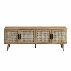 Izzy Curved Rattan 160cm Wide TV Unit, Natural 20 Izzy Curved Rattan 160cm Wide TV Unit, Natural -Daals Shop FT LGTV 04 NAT WB1