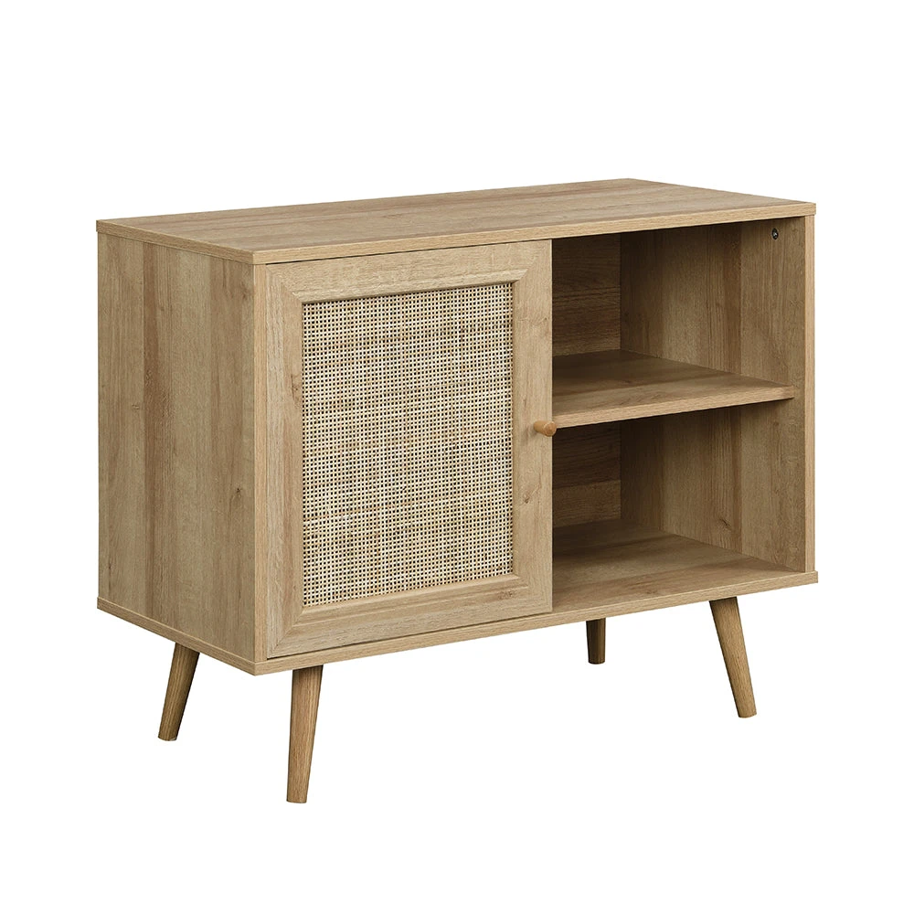 Frances Woven Rattan 1-Door Cabinet In Natural 7 Frances Woven Rattan 1-Door Cabinet In Natural - Image 5