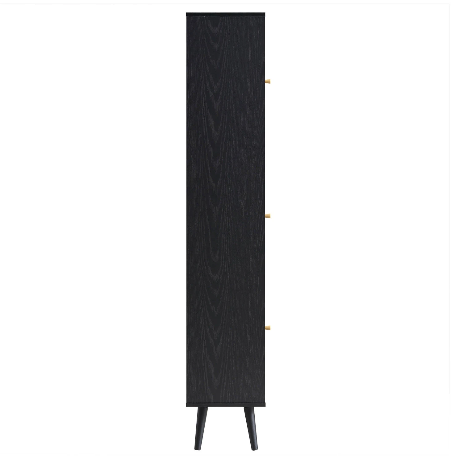 Frances Woven Rattan Tallboy Bathroom Unit, Black 10 Frances Woven Rattan Tallboy Bathroom Unit, Black - Image 8