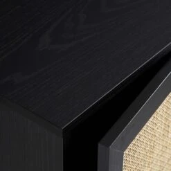 Frances Woven Rattan Tallboy Bathroom Unit, Black 29 Frances Woven Rattan Tallboy Bathroom Unit, Black -Daals Shop FT TALLB 01 BLACK detail5