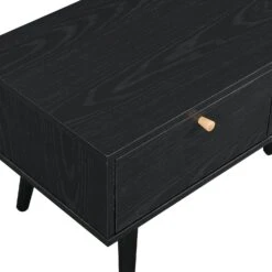 Anya Woven Rattan 3-Drawer TV Unit In Black -Daals Shop FT TV 001 BLACK detail2