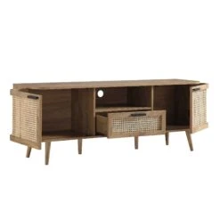 Izzy Curved Rattan 150cm TV Unit, Natural -Daals Shop FT TV 03 NAT WB3