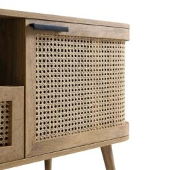 Izzy Curved Rattan 150cm TV Unit, Natural -Daals Shop FT TV 03 NAT detail1