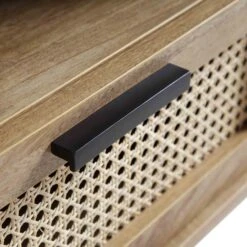 Izzy Curved Rattan 150cm TV Unit, Natural -Daals Shop FT TV 03 NAT detail5