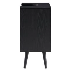 Frances Woven Rattan 2-Door Bathroom Undersink Unit, Black -Daals Shop FT UDS 01 BLACK WB4