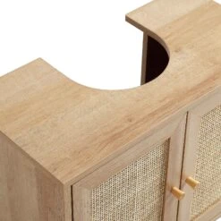 Frances Woven Rattan 2-Door Bathroom Undersink Unit, Natural 24 Frances Woven Rattan 2-Door Bathroom Undersink Unit, Natural -Daals Shop FT UDS 01 NAT detail3