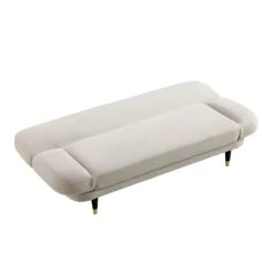 Solna 2-Seater Sofa Bed, Champagne Velvet -Daals Shop GCSF 2277 CHAMP VEL WB7