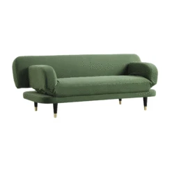 Solna 2-Seater Sofa Bed, Moss Green Velvet -Daals Shop GCSF 2277 MOSS VEL GIF1