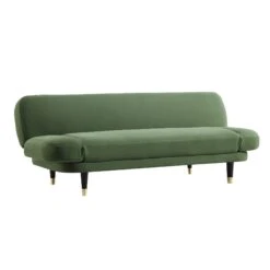 Solna 2-Seater Sofa Bed, Moss Green Velvet -Daals Shop GCSF 2277 MOSS VEL WB2