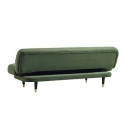 Solna 2-Seater Sofa Bed, Moss Green Velvet -Daals Shop GCSF 2277 MOSS VEL WB6