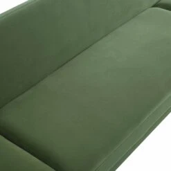 Solna 2-Seater Sofa Bed, Moss Green Velvet -Daals Shop GCSF 2277 MOSS VEL detail1