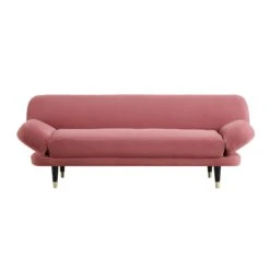 Solna 2-Seater Sofa Bed, Dusty Rose Velvet -Daals Shop GCSF 2277 PINK VEL WB1
