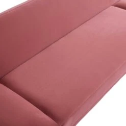 Solna 2-Seater Sofa Bed, Dusty Rose Velvet -Daals Shop GCSF 2277 PINK VEL detail1