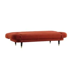 Solna 2-Seater Sofa Bed, Rust Velvet -Daals Shop GCSF 2277 RUST VEL WB4