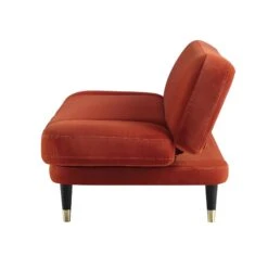 Solna 2-Seater Sofa Bed, Rust Velvet -Daals Shop GCSF 2277 RUST VEL WB5