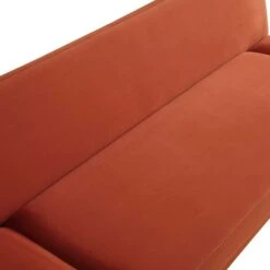 Solna 2-Seater Sofa Bed, Rust Velvet -Daals Shop GCSF 2277 RUST VEL detail1