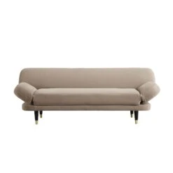 Solna 2-Seater Sofa Bed, Mink Velvet -Daals Shop GCSF 2277 TAUPE VEL WB1