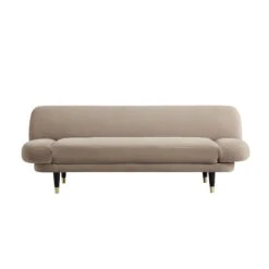 Solna 2-Seater Sofa Bed, Mink Velvet -Daals Shop GCSF 2277 TAUPE VEL WB2