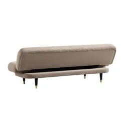 Solna 2-Seater Sofa Bed, Mink Velvet -Daals Shop GCSF 2277 TAUPE VEL WB6