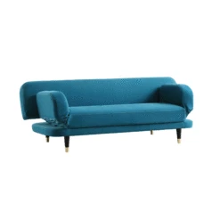 Solna 2-Seater Sofa Bed, Teal Velvet -Daals Shop GCSF 2277 TEAL VEL GIF2