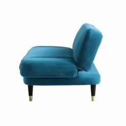 Solna 2-Seater Sofa Bed, Teal Velvet -Daals Shop GCSF 2277 TEAL VEL WB4