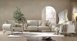 Obriel Oatmeal Fabric Sofa, 3-Seater -Daals Shop GCSF 2299 OAT FAB group1