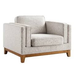 Dipley Oatmeal Fabric Sofa, 1-Seater -Daals Shop GCSF 2339 OAT WOV 1ST WB2