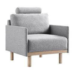 Timber Grey Marl Fabric Armchair 16 Timber Grey Marl Fabric Armchair -Daals Shop GCSF 2348 GREY FAB 1ST WB1