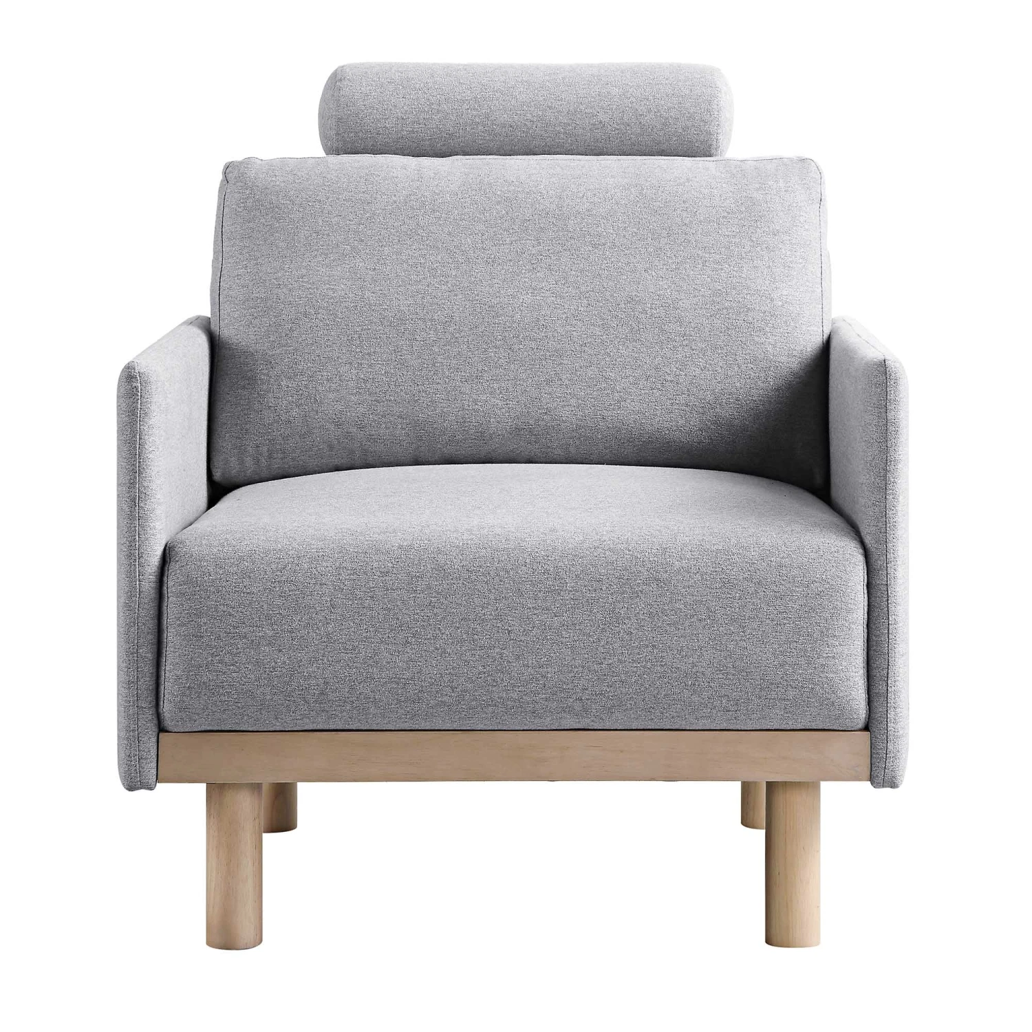 Timber Grey Marl Fabric Armchair 7 Timber Grey Marl Fabric Armchair - Image 5