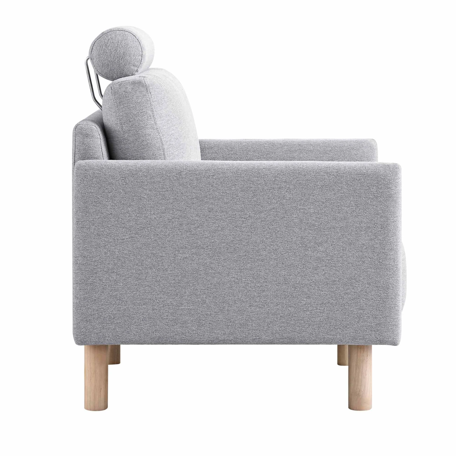 Timber Grey Marl Fabric Armchair 10 Timber Grey Marl Fabric Armchair - Image 8