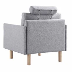Timber Grey Marl Fabric Armchair 21 Timber Grey Marl Fabric Armchair -Daals Shop GCSF 2348 GREY FAB 1ST WB5
