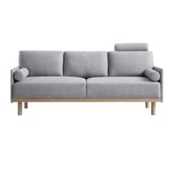 Timber Grey Marl Fabric Sofa, 3-Seater 20 Timber Grey Marl Fabric Sofa, 3-Seater -Daals Shop GCSF 2348 GREY FAB 3ST WB1