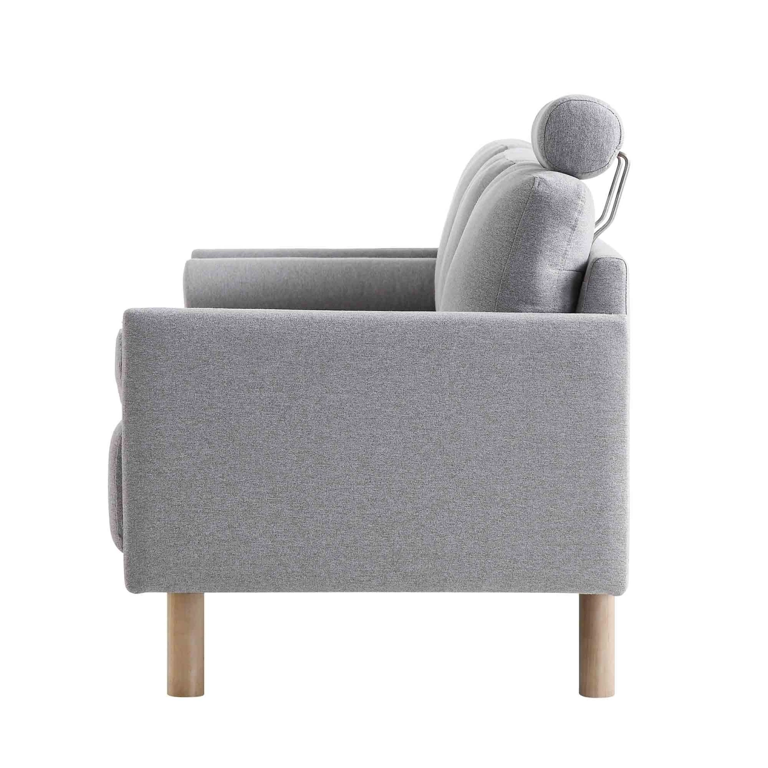 Timber Grey Marl Fabric Sofa, 3-Seater 10 Timber Grey Marl Fabric Sofa, 3-Seater - Image 8