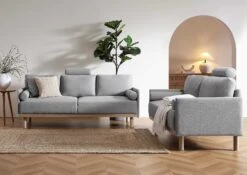Timber Grey Marl Fabric Sofa, 3-Seater 19 Timber Grey Marl Fabric Sofa, 3-Seater -Daals Shop GCSF 2348 GREY FAB group2
