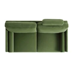 Timber Fern Green Velvet Sofa, 2-Seater 23 Timber Fern Green Velvet Sofa, 2-Seater -Daals Shop GCSF 2348 MOSS VEL 2ST WB4