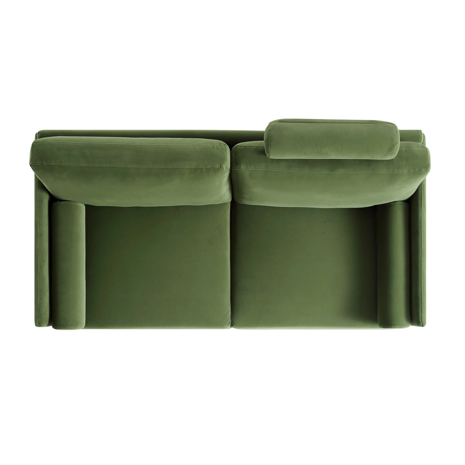 Timber Fern Green Velvet Sofa, 2-Seater 10 Timber Fern Green Velvet Sofa, 2-Seater - Image 8
