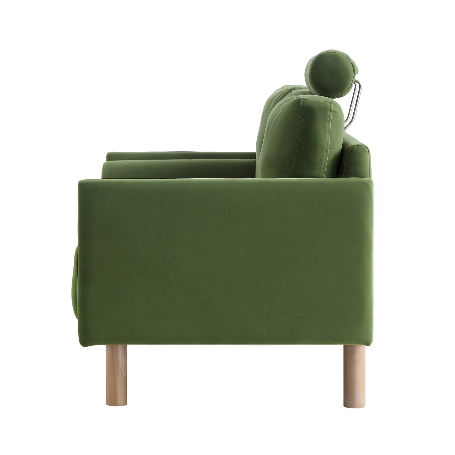 Timber Fern Green Velvet Sofa, 2-Seater 11 Timber Fern Green Velvet Sofa, 2-Seater - Image 9