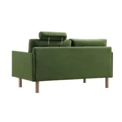 Timber Fern Green Velvet Sofa, 2-Seater 25 Timber Fern Green Velvet Sofa, 2-Seater -Daals Shop GCSF 2348 MOSS VEL 2ST WB6