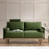 Timber Fern Green Velvet Sofa, 2-Seater 2 Timber Fern Green Velvet Sofa, 2-Seater -Daals Shop GCSF 2348 MOSS VEL 2ST main