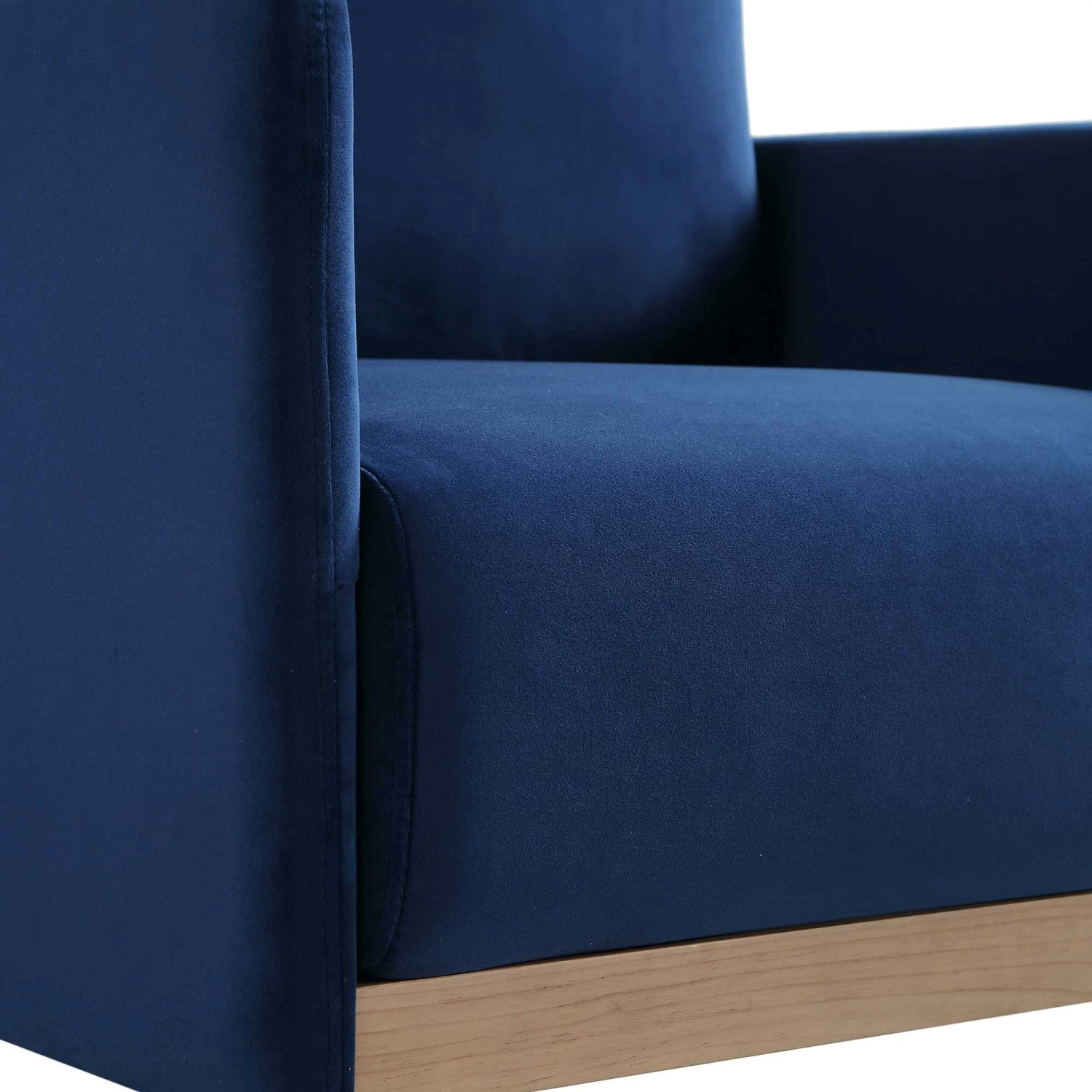 Timber Navy Blue Velvet Armchair 13 Timber Navy Blue Velvet Armchair - Image 11