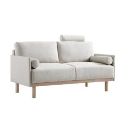Timber Oatmeal Fabric Sofa, 2-Seater -Daals Shop GCSF 2348 OAT FAB 2ST WB1