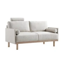 Timber Oatmeal Fabric Sofa, 2-Seater -Daals Shop GCSF 2348 OAT FAB 2ST WB3