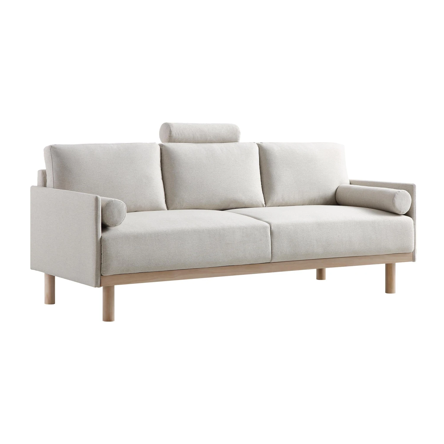 Timber Oatmeal Fabric Sofa, 3-Seater 9 Timber Oatmeal Fabric Sofa, 3-Seater - Image 7