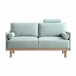 Timber Sage Green Fabric Sofa, 2-Seater -Daals Shop GCSF 2348 SAGE FAB 2ST WB1