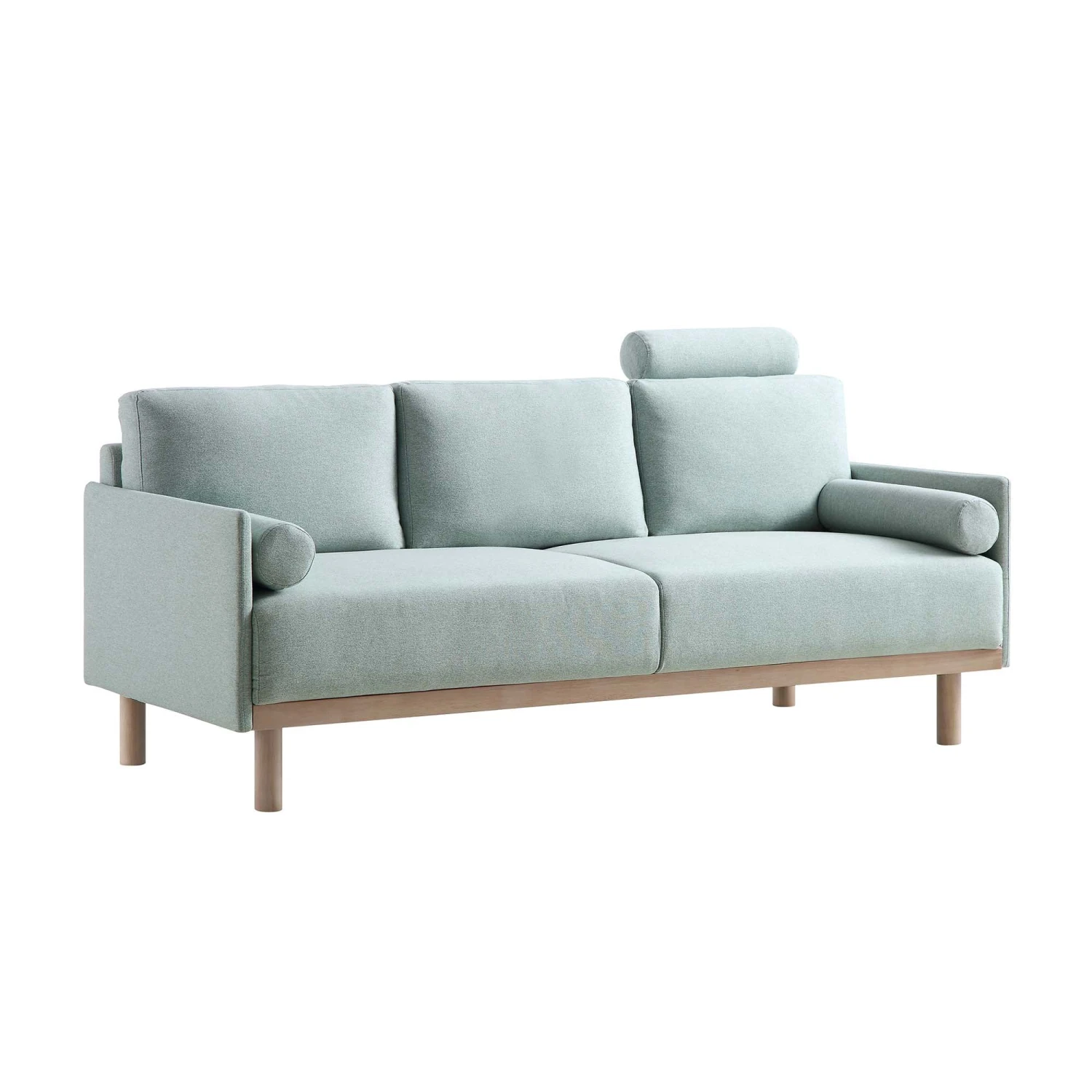 Timber Sage Green Fabric Sofa, 3-Seater 8 Timber Sage Green Fabric Sofa, 3-Seater - Image 6